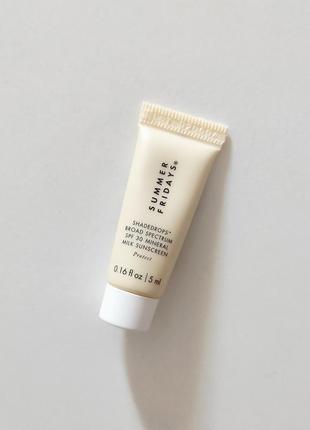 Солнцезащитный крем для лица sunmer fridays Майорdroops dpf 30 mineral milk sunscreen