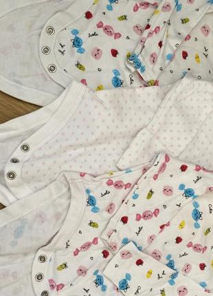 Набор боди длинный рукав 0-3