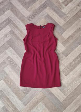 Warehouse красное приталенное платье1 фото