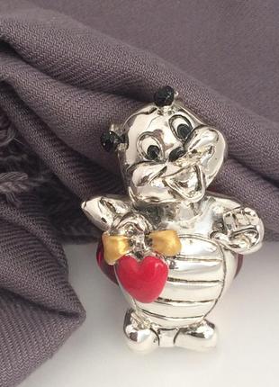 Фігурка bougelli леді-жук покрита сріблом мурано baby shower