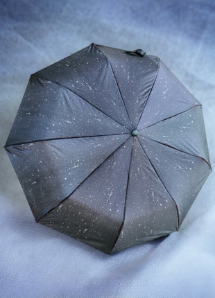 Чорний: "ebony elegance" - жіноча складана парасолька з 9 комбінованими спицями, легка і міцна.