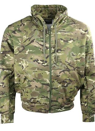 Кофта худи военная тактическая kombat uk мужская с липучками под шевроны hoodie s мультикам dm_11