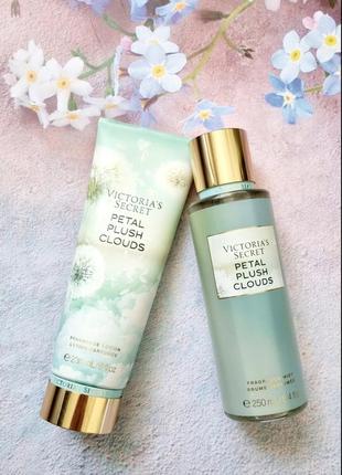 Victoria's secret petal plush clouds міст (спрей) для тіла та лосьйон