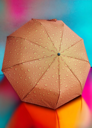 Оранжевый: "orange oasis" - женский складной зонт с 9 комбинированными спицами, легкий и прочный.
