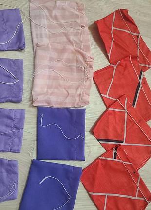 Товары для творчества: зубочистки, наклейки, мешочки, папид для рукоделия