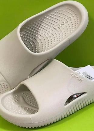 Crocs mellow slide bone молочный