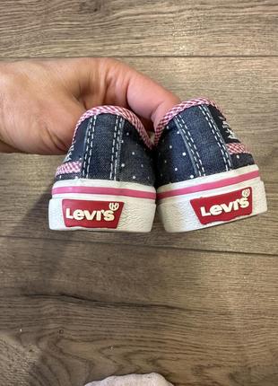 Кеди (кросівки)  на дівчинку levi’s 23 розмір (14 см)3 фото