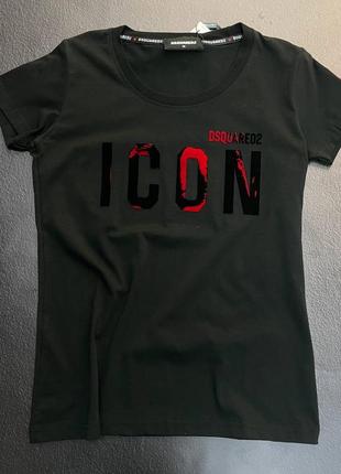 ❤️є наложка,❤️
exclusive 1:1 , жіноча ча футболка у стилі "dsquared icon"💗