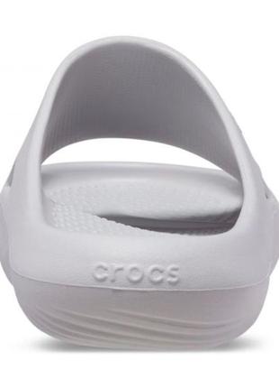 Crocs mellow slide atmosphere сірі5 фото