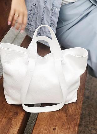 Сумка шоппер на молнии италия