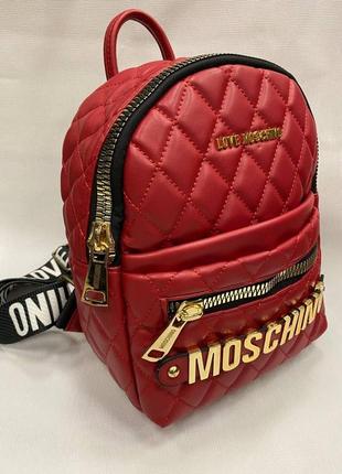 Рюкзак бардовий турція портфель з екошкіри туреччина в стилі moschino москино