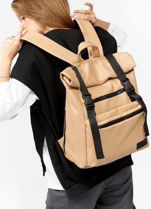 Рюкзак ролл sambag унисекс rolltop 1920t бежевый