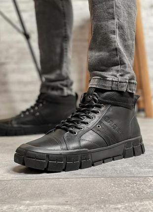 Зимние мужские ботинки sss shoes черные