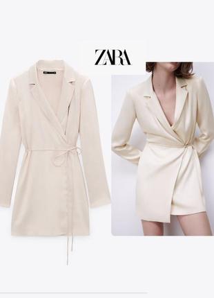 Плаття атласне zara