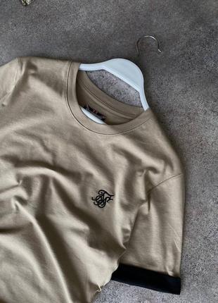 Чоловічий комплект футболка + шорти / якісний комплект в бежевому кольорі на літо4 фото