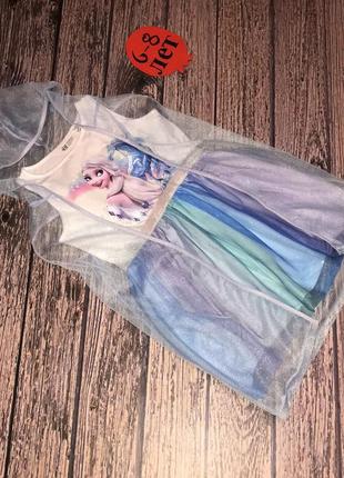 Новорічна сукня ельза холодне серце для дівчинки 6-8 років, 116-128 см2 фото