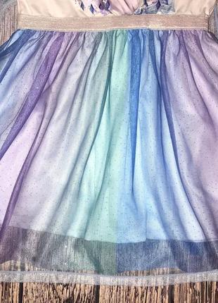 Новорічна сукня ельза холодне серце для дівчинки 6-8 років, 116-128 см4 фото