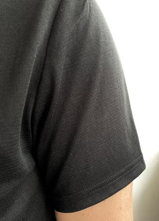 Черная спортивная футболка, футболка для бега, мужская футболка7 фото