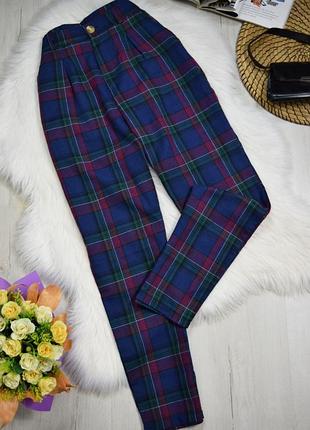 Брюки в клетку брюки чинос