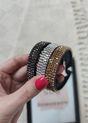 Заколка шпилька зі стразами на хвіст на "дульку" на зачіску чорна нова