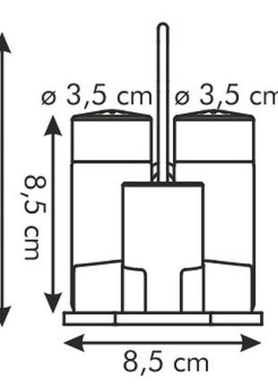 Набір для солі, перцю та зубочисток tescoma club (650322)5 фото