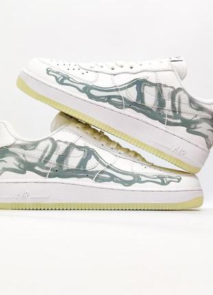 Nike air force 1 low skeleton white