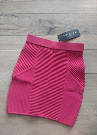 Короткая юбка розовая1 фото