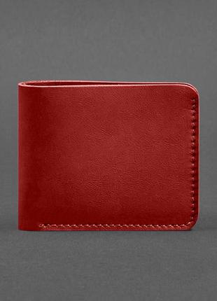 Купюрник кожаный карты красный 4.1