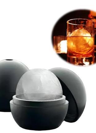 Силіконова форма для льоду ice ball black