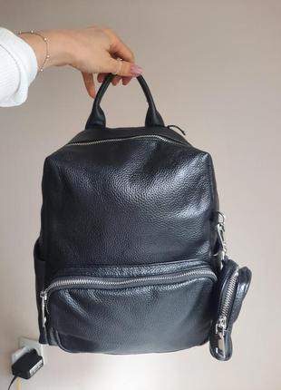 Какой рюкзак ❤️кожаный вместительный +кошельок