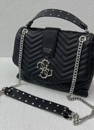 Женская сумка guess black черная