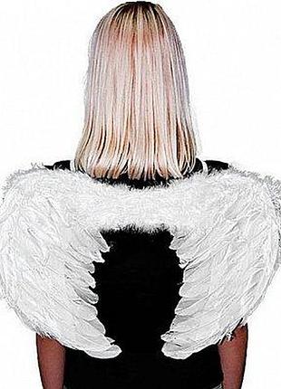 Крила янгола білі маскарадні+подарунок