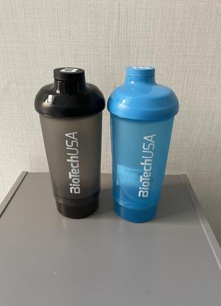 Шейкер с контейнером biotech usa vawe shaker compact 500ml + 150ml3 фото