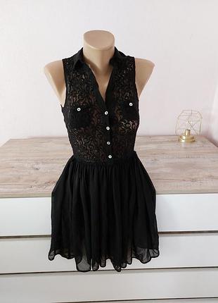 Плаття шифонове, сукня на море , мереживне плаття