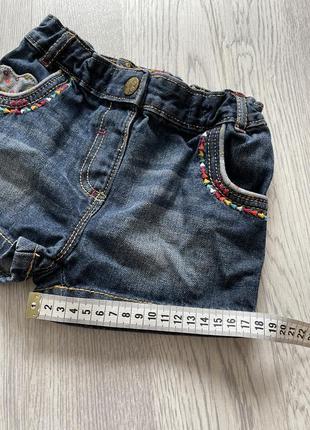 Крутые джинсовые шорты george 2-3роки7 фото