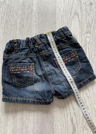 Крутые джинсовые шорты george 2-3роки6 фото