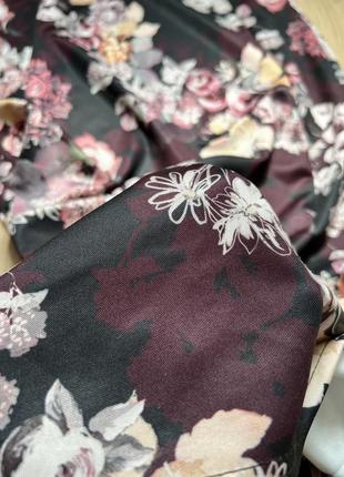 Міді-сукня на бретелях з квітковим принтом boohoo night 🛍️1+1=3🛍️8 фото