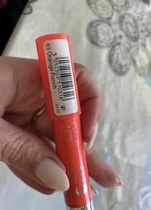 Помада-карандаш для губ bourjois make up color boost №03 orange punch4 фото