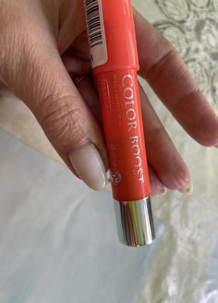 Помада-карандаш для губ bourjois make up color boost №03 orange punch6 фото