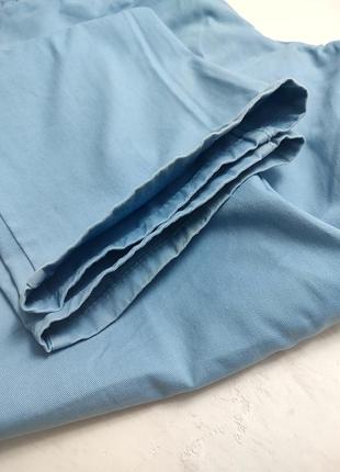 Коттоновые штаны лазурно-голубого цвета. мужские джинсы на лето5 фото