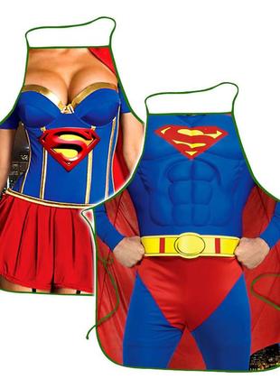 Фартухи для закоханих пар superwoman superman