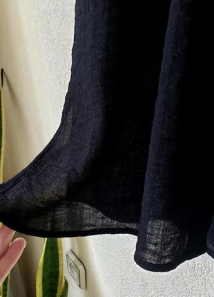 Новая удлиненная текстурированная натуральная 80 % вискоза базовая блуза на пуговичках m&amp;s 16-18  uk7 фото