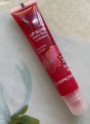 Солнцезащитный бальзам блеск для губ hawaiian tropic gloss lip gloss island berry spf 25 20 мл