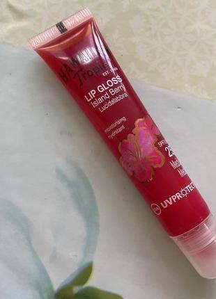 Солнцезащитный бальзам  блеск для губ hawaiian tropic gloss lip gloss island berry spf 25 20 мл3 фото