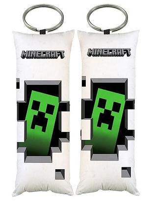 Брелок дакімакура кріпер майнкрафт minecraft двосторонній 4*10 см dak0479