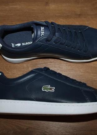 Шкіряні кеди lacoste carnaby evo bl, 37 розмір1 фото