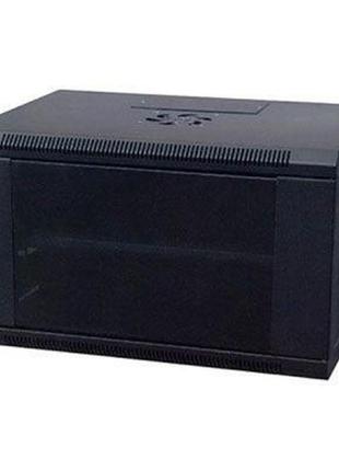 Шафа настінний kingda 9u 19" 600x600 ral9004 (kd-007-6609)