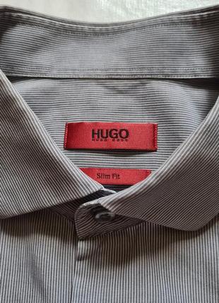 Чоловіча сорочка в смужку hugo boss5 фото