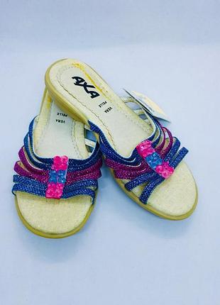 Axa италия кожаные босоножки сандали сланцы вьетнамки стояли 25 евро 32 р