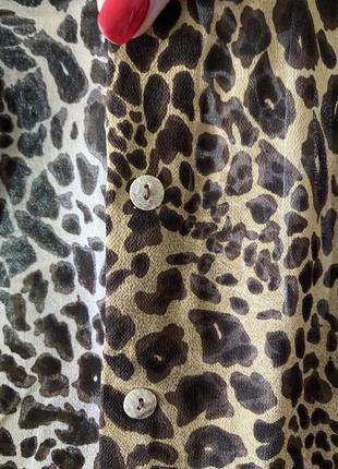 Стильная блуза леопардовый принт размер с6 фото